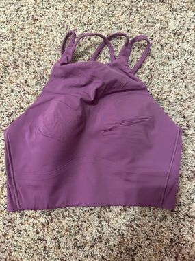 lululemon athletica Purple High-Neck Strappy Bralette